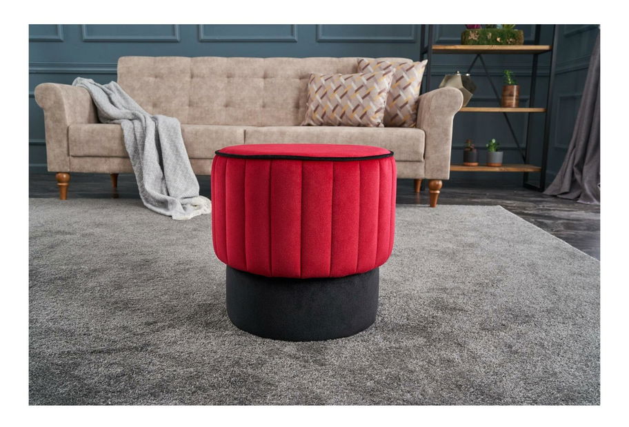 Taburetka Dolphie (červená + černá)