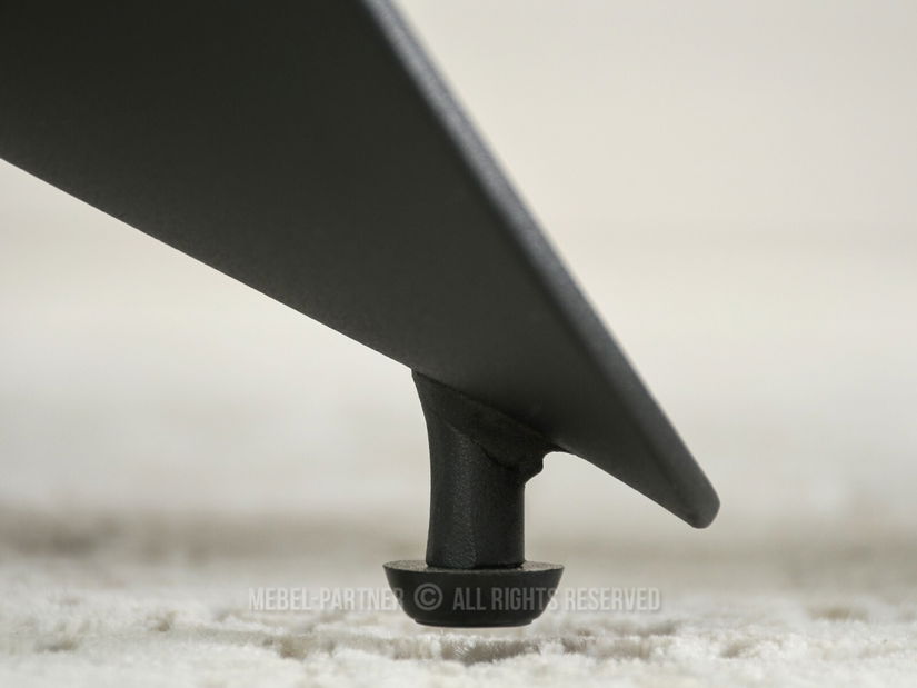 Jídelní stůl Persi (bílý mramor + černá)