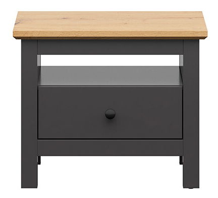Noční stolek BRW Hesen KOM1S/5/6 (grafit + dub artisan)