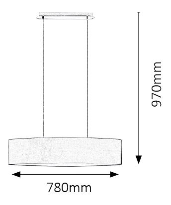 Závěsné svítidlo Monica 2532 (bílá + zlatá + chromová)