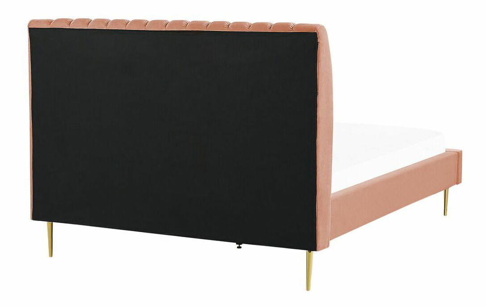 Manželská postel 140 cm Marvik (růžová)