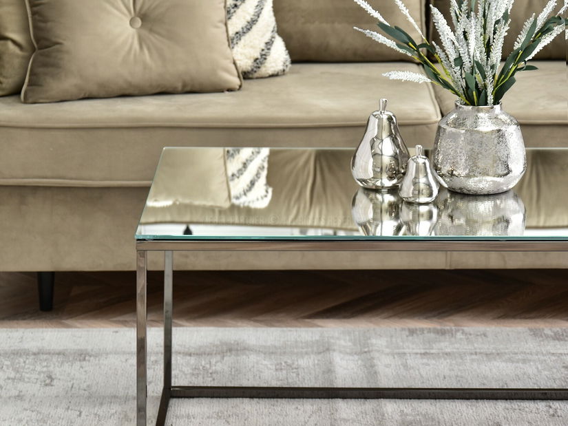 Konferenční stolek Bella Xl (chromová + černá)