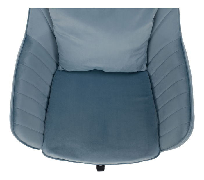 Kancelářské křeslo Siegen (modrá + chrom)