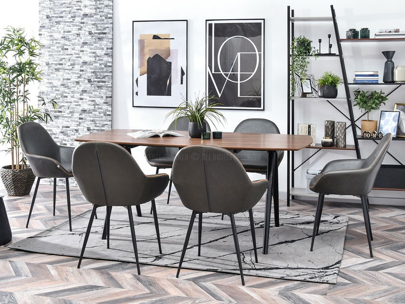 Židle Gemer (šedá + černá)