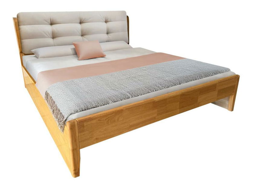 Manželská postel 180 cm Fresas (přírodní) (s roštem) (s úl. prostorem)