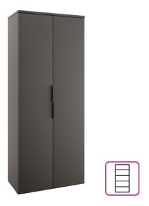 Policová skříň Alegre (antracit)