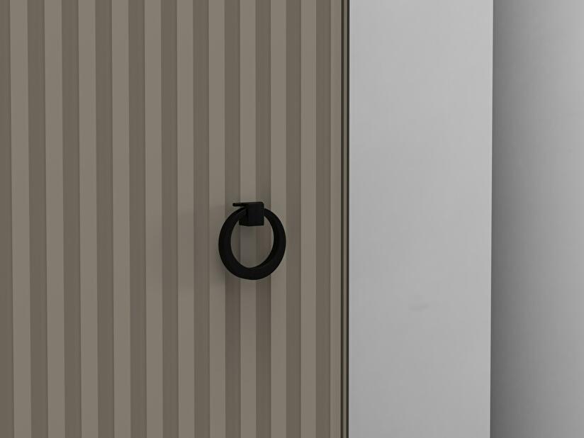 Šatní skříň Demandaron 3 (taupe + dub silverjack)