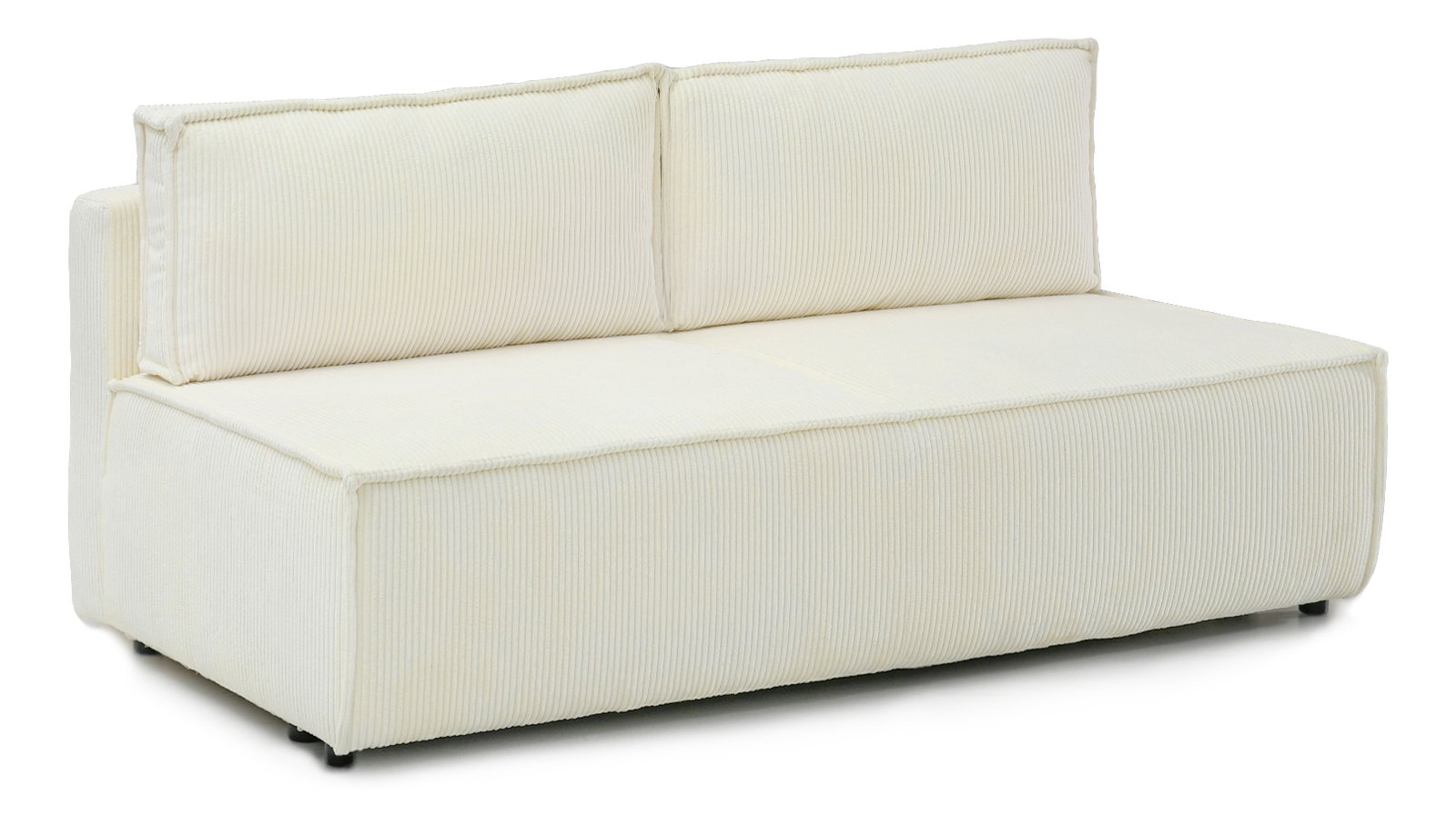 Pohovka dvousedačka Nazismo (krémová + černá)