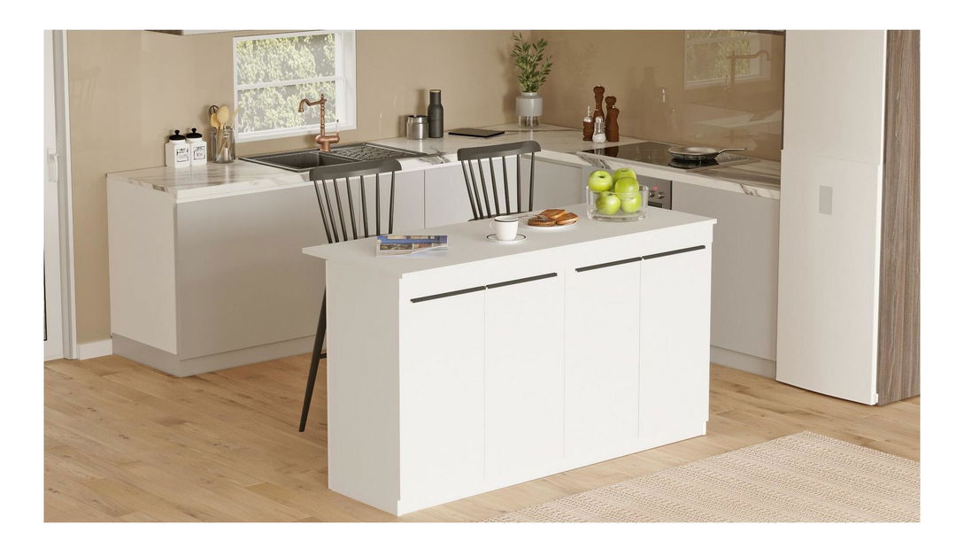 Barový stůl Orlandia 1 (pro 2 osoby) (bílá)