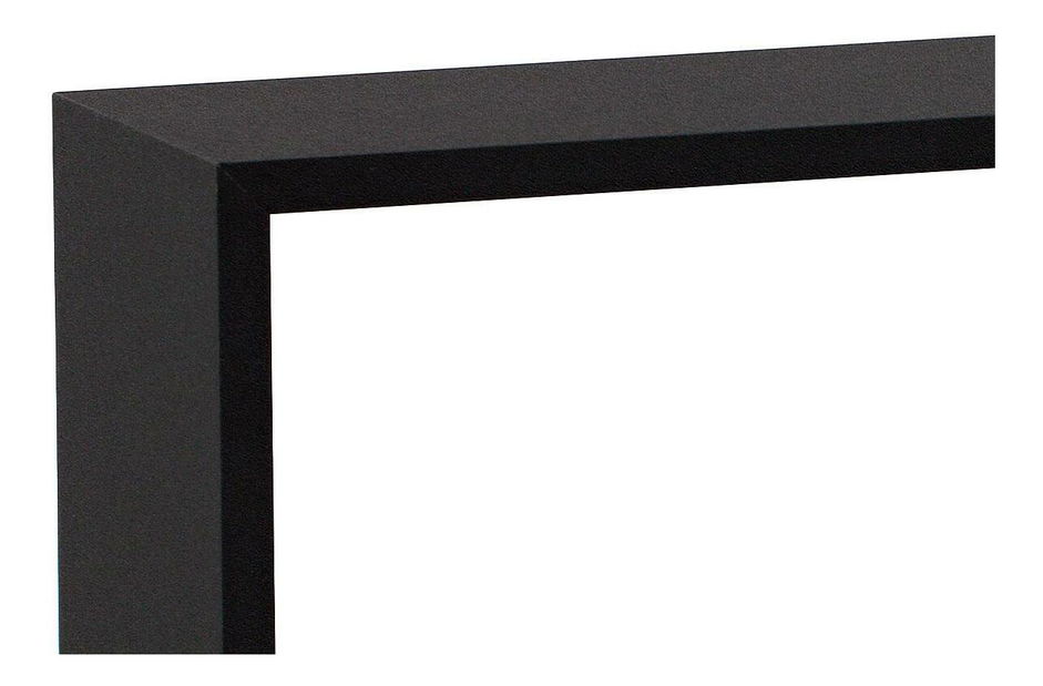 Set 3 nástěnných polic Parto (černá matná)