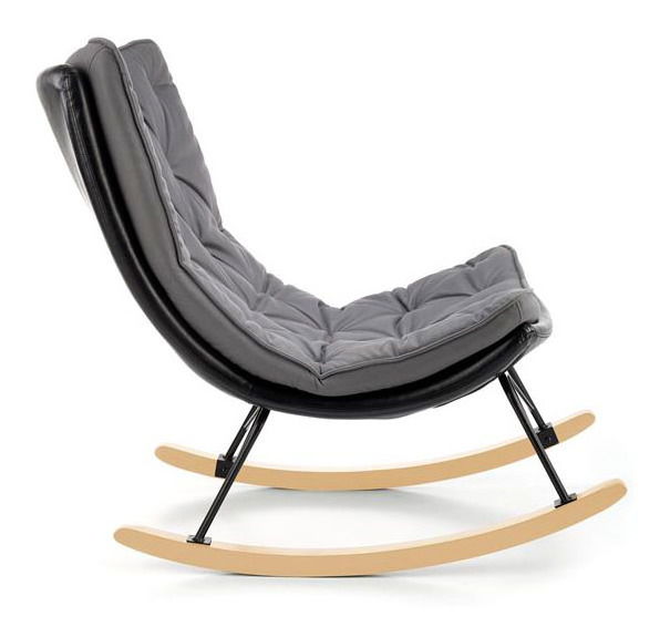 Křeslo Inga (černá + šedá)