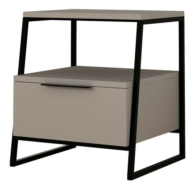 Noční stolek Patron (Světlá mokka)