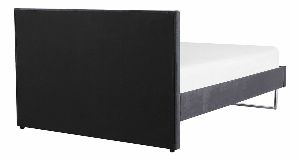 Manželská postel 160 cm BELAE (s roštem) (šedá)