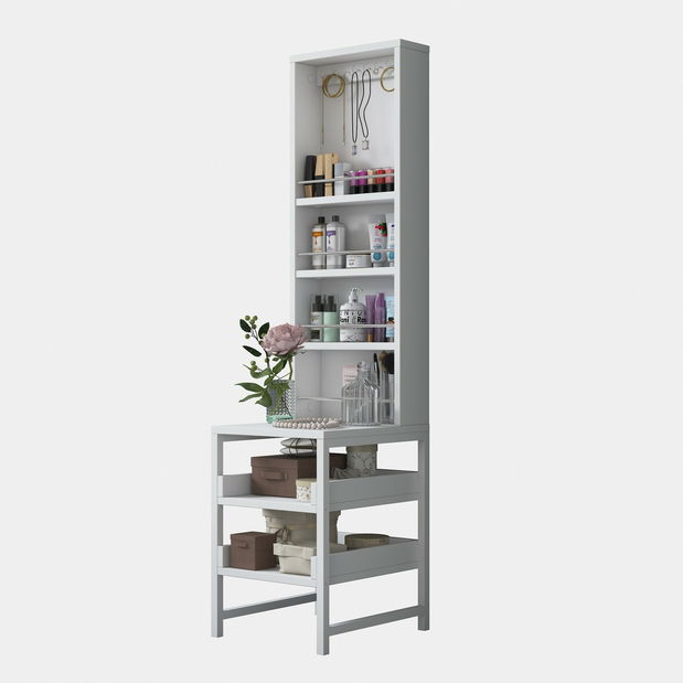 Toaletní stolek Bjorno (bílá)