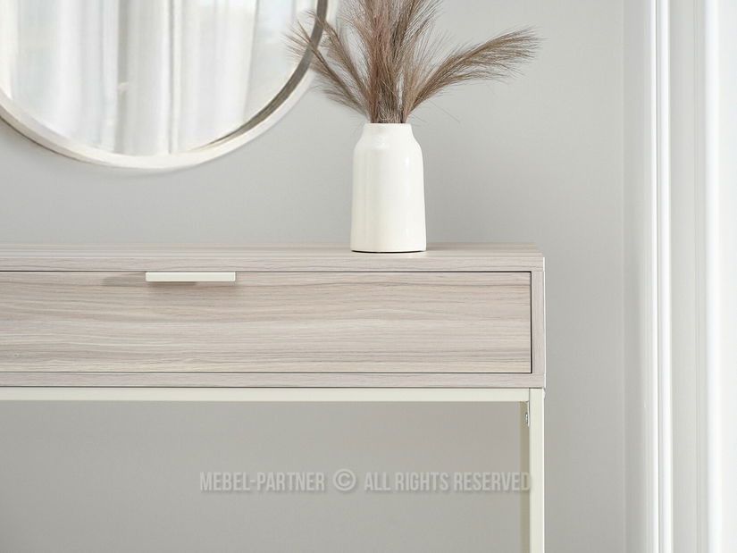 Konzolový stolek Norma M (popelaváo béžová + krémová)