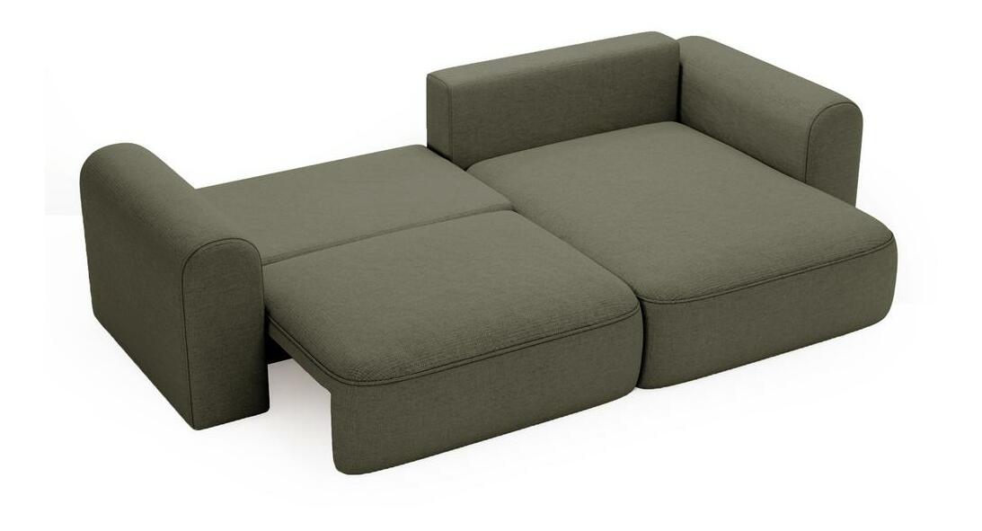 Rohová sedací souprava Sorento (tmavě zelená + černá)