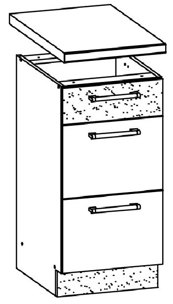 Spodní kuchyňská skříňka Modesta MD14 D45 S3