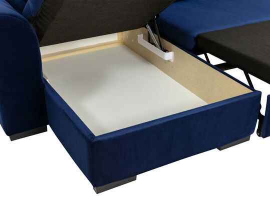 Velká sedačka do obývacího pokoje Emrys (Pravá ) (Magic Velvet 2216 + Senegal 818)