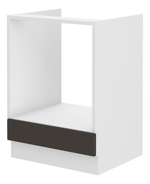 Dolní kuchyňská skříňka na troubu Sheila 60 D GAZ BB (bílá + grafit)