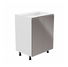 Dolní kuchyňská skříňka D602F Aurellia (bílá + lesk šedý)