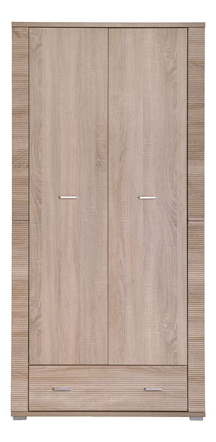 Šatní skříň Gwenn 2D1S (dub sonoma)