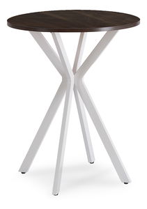 Jídelní stůl Loren 60 (ořech + bílá) (pro 4 osoby)