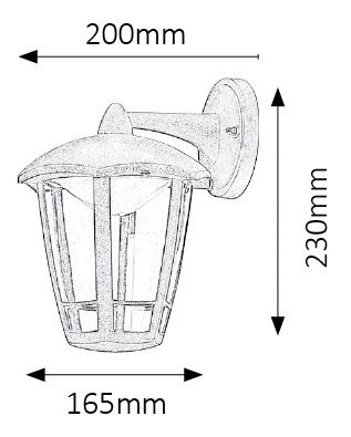 Venkovní svítidlo Sorrento 8125 (matná černá)