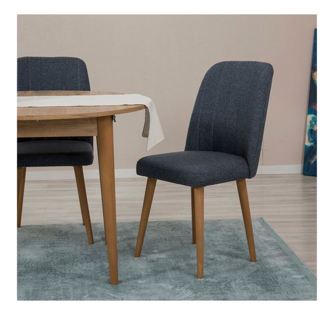 Jídelní set Vlasta 3 (borovice atlantická + námořnická modrá) (pro 2 osoby)