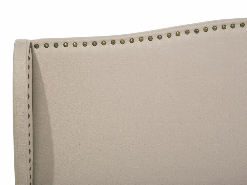 Manželská postel 180 cm COLLETTE (s roštem) (béžová)