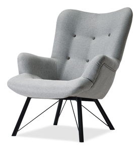 Relaxační křeslo Dawntawn (šedá + černá)