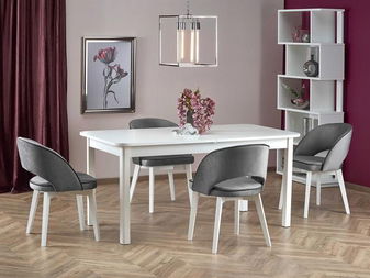 Rozkládací jídelní stůl 160-228 cm Fapo (bílá) (pro 6 8 osob)