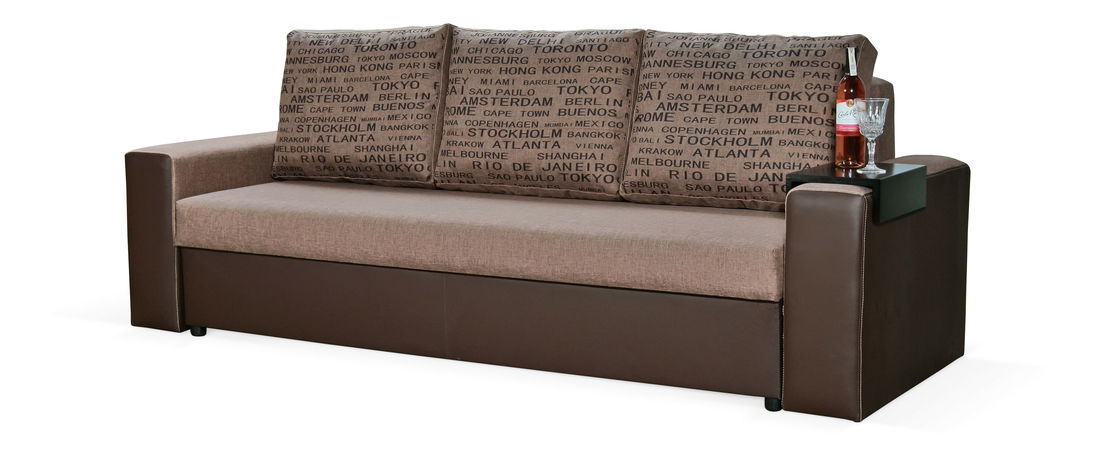 Pohovka Lavenda (světle hnědá + hnědá)