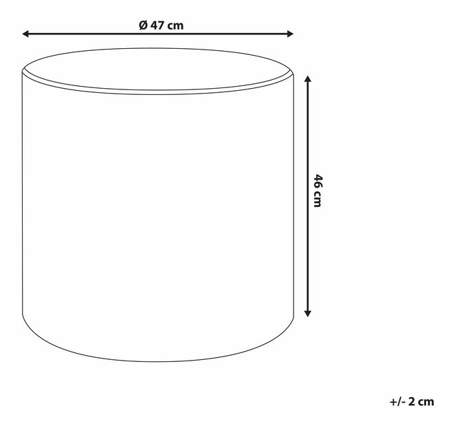 Taburet Lovena (světle šedá)