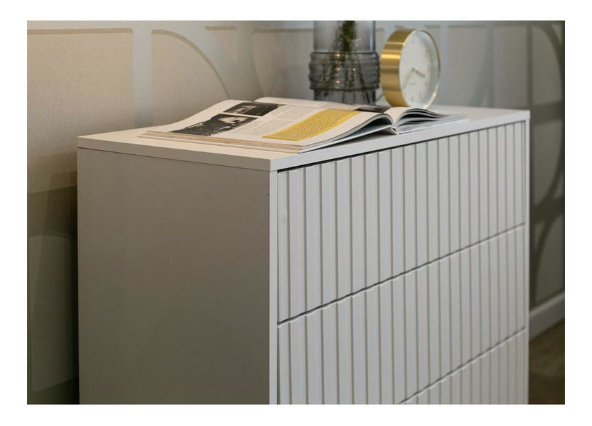 Komoda Biel B6 (bílá + zlatá)