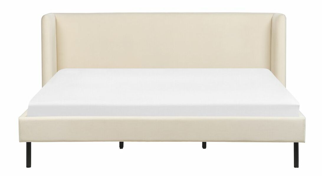 Manželská postel 180 cm Aimei (béžová) (s roštem)