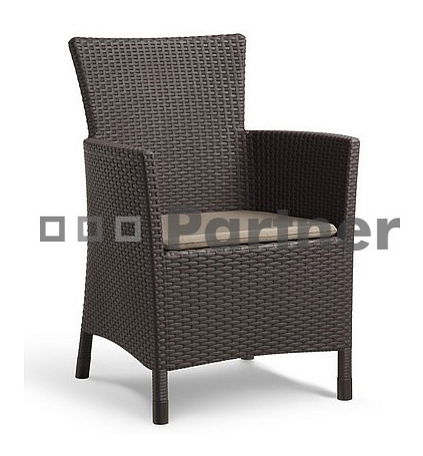 Zahradní kreslo Havana (hnědá) (um. ratan)