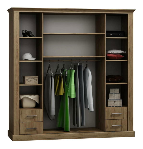 Šatní skříň Atena 211 (craft zlatý)