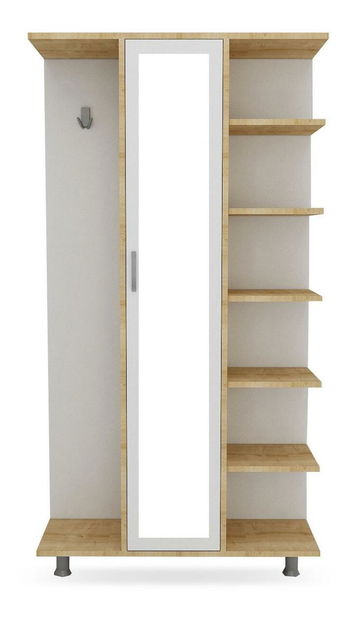 Předsíňová stěna Etela (dub + bílá)