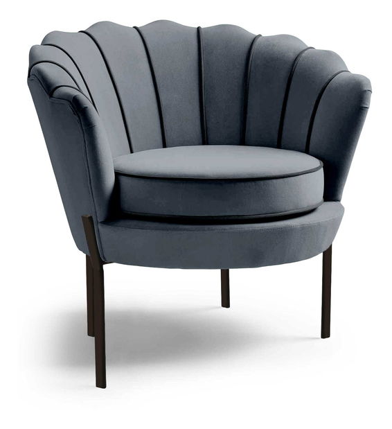 Relaxační křeslo Alona (popelavá + černá)