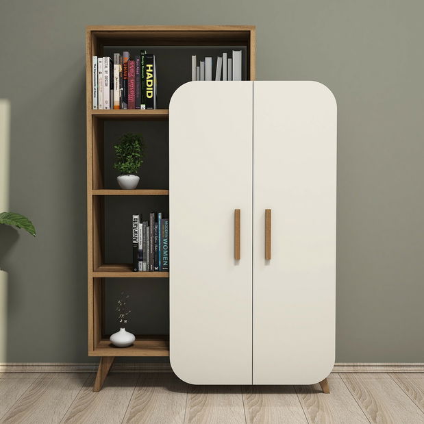 Regál Ferdinand (Ořech + Krémová)