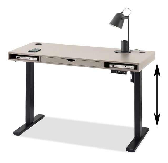 PC stolek Osto 120 (béžová + černá)