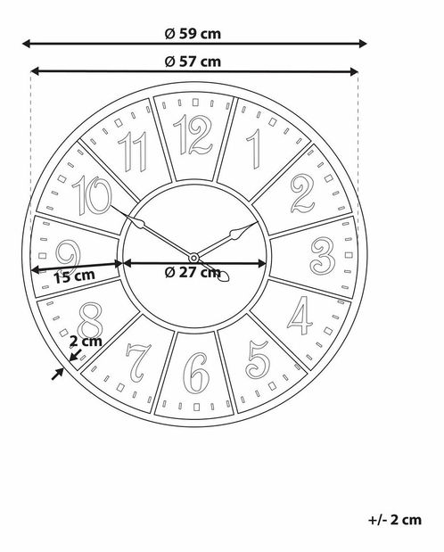 Nástěnná dekorace Berwil (pestrá)