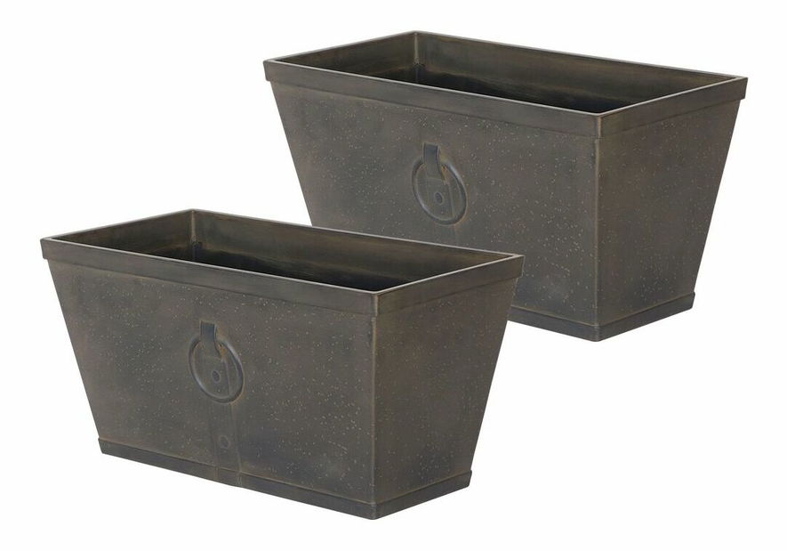 Sada 2 květináčů Piri (hnědá)