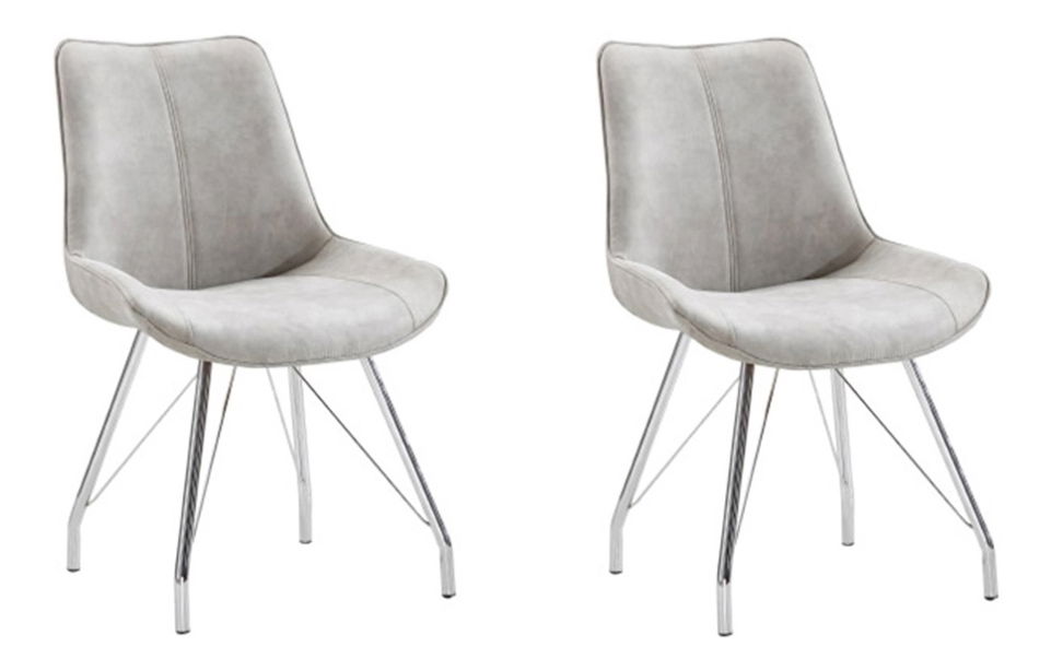 Jídelní židle 2 ks Madora (šedá) *výprodej