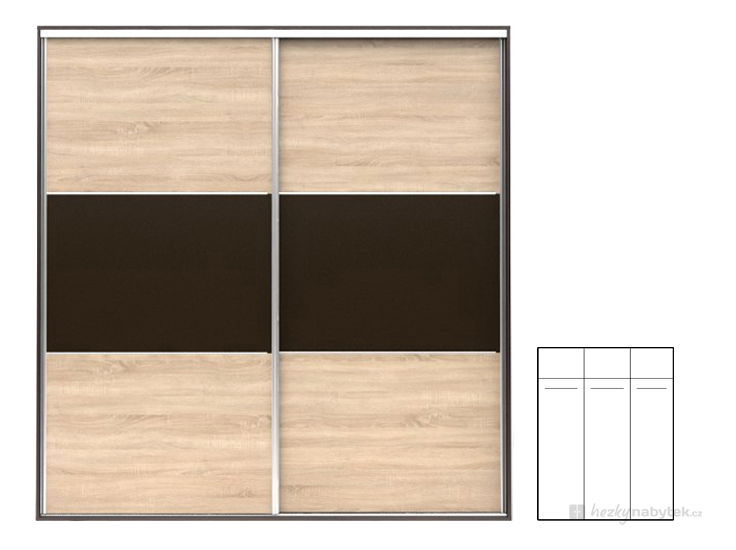 Šatní skříň BRW F19 SZF2D/230