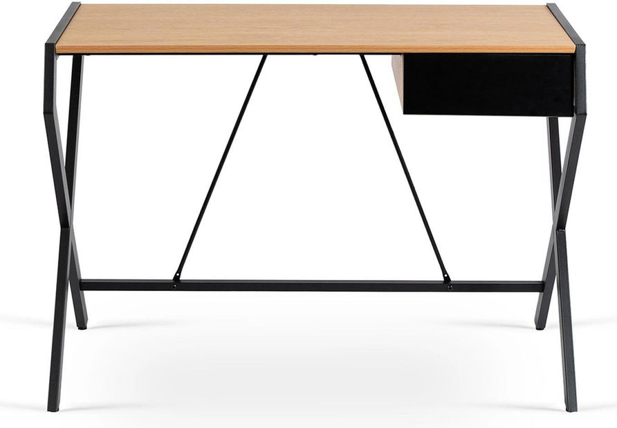 Psací stolek Mecanico (dub zlatý + černá)