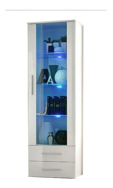 Vitrína Nelia 23 WWH N1 (s osvětlením)