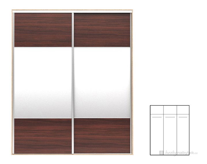 Šatní skříň BRW F19 SZF2M/200