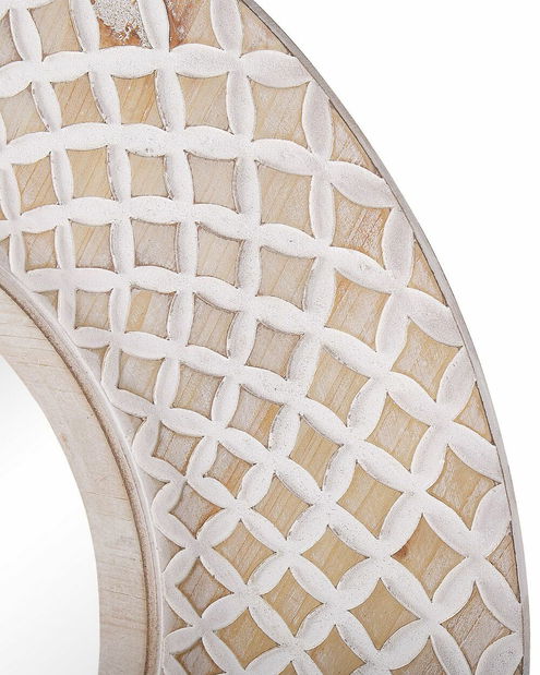 Nástěnné zrcadlo Pomza (světlé dřevo)