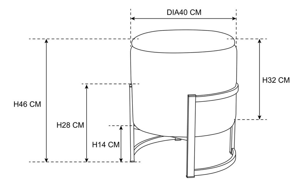 Taburetka Pararse (černá)